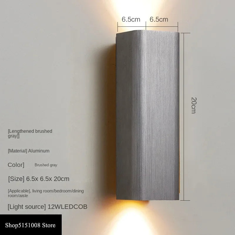 GlowLuxe - Modern LED Vägglampa för Sovrum & Korridor