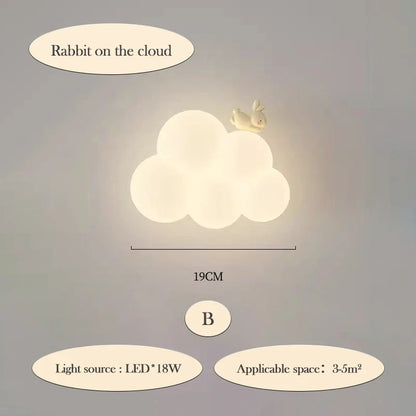 CloudLight - LED Vägglampa Barnrum Belysning