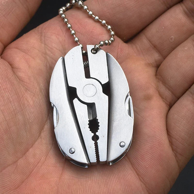 Carvallo-Multitool TrekMate | Fällbar tång med kniv | Nyckelringsformat | Utomhus och camping