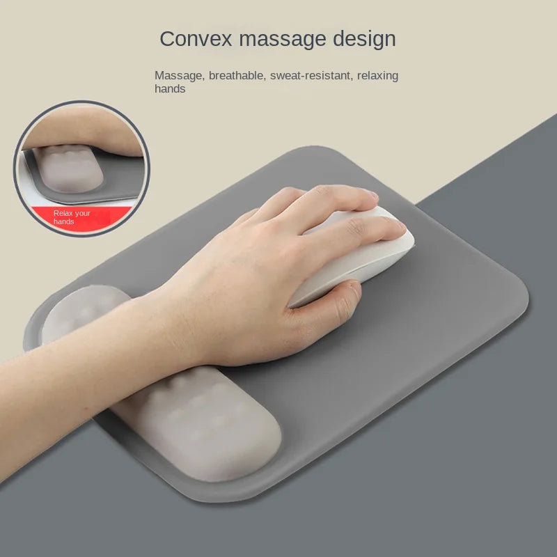 Carvallo Musmatta med handledsstöd | Ergonomisk &amp; Halkfri | Memory Foam &amp; Antihalkbas | För Gaming &amp; Kontor