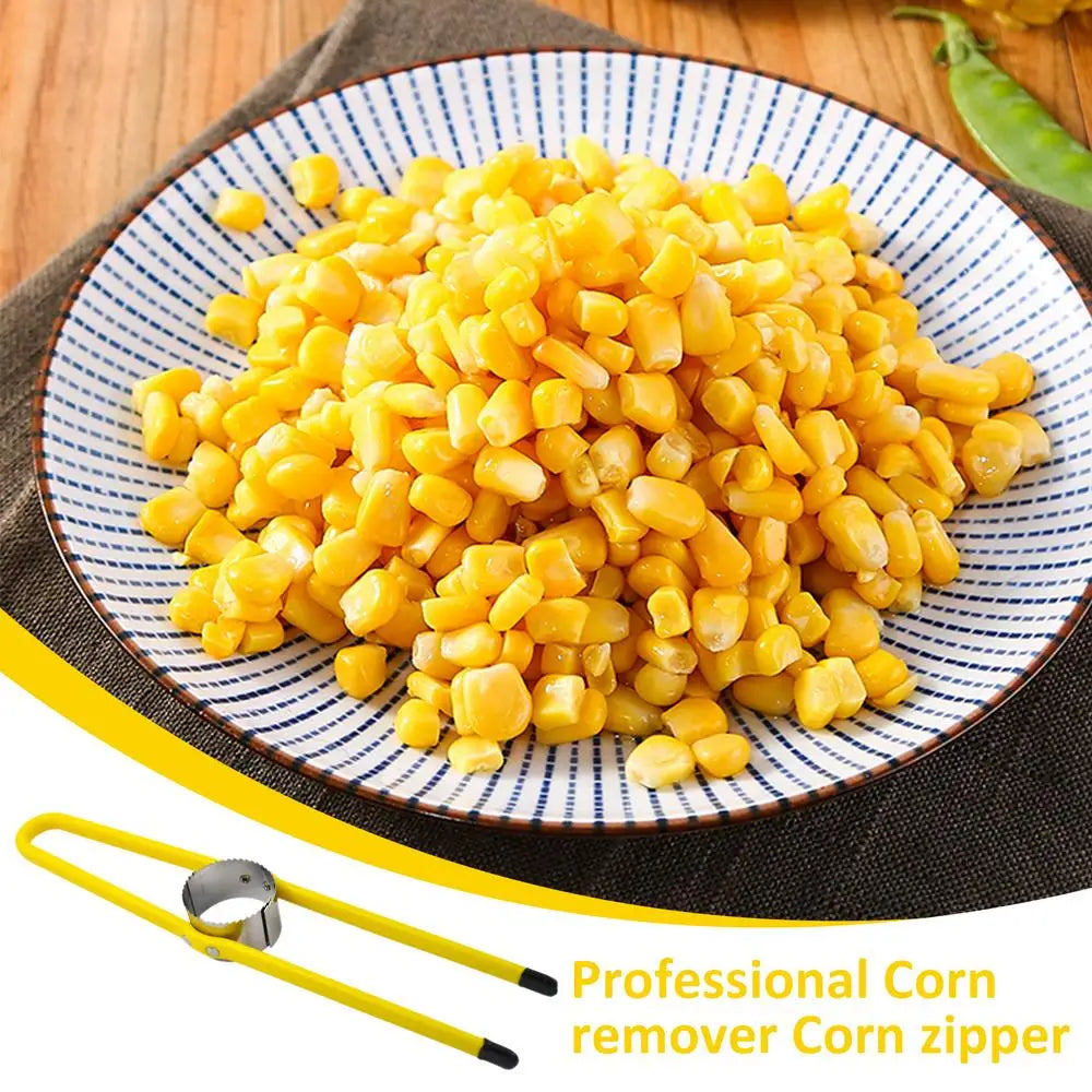 Royallure Rostfritt Stål Majskolvsskalare – Slät, Rörfri Kärnavlägsnande, Kompakt & Ergonomisk