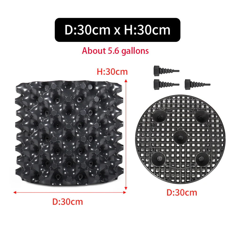 Carvallo Pro | Rotkontroll- & Uppdragskruka | För Bonsai, Träd & Buskar | Snabb rotväxt | PVC-skål