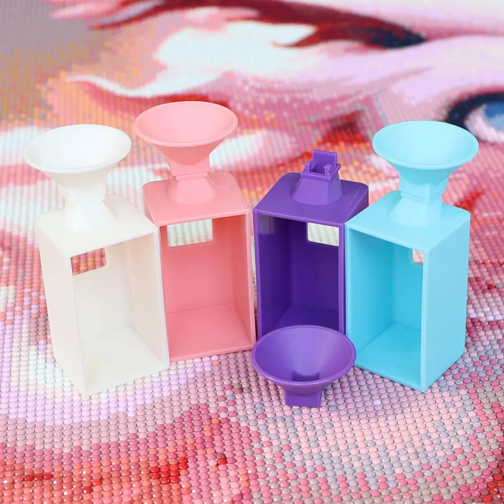 Carvallo Diamantmålning Tratt | För Runda & Fyrkantiga Stenarter | Lätt fyllning av Lådor & Skålar | Tillbehör för DIY-Konst