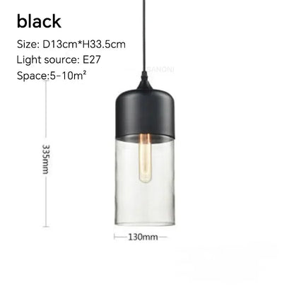 Nordic Wood Glas Pendel Ljuskrona – Modern Hängande Lampa