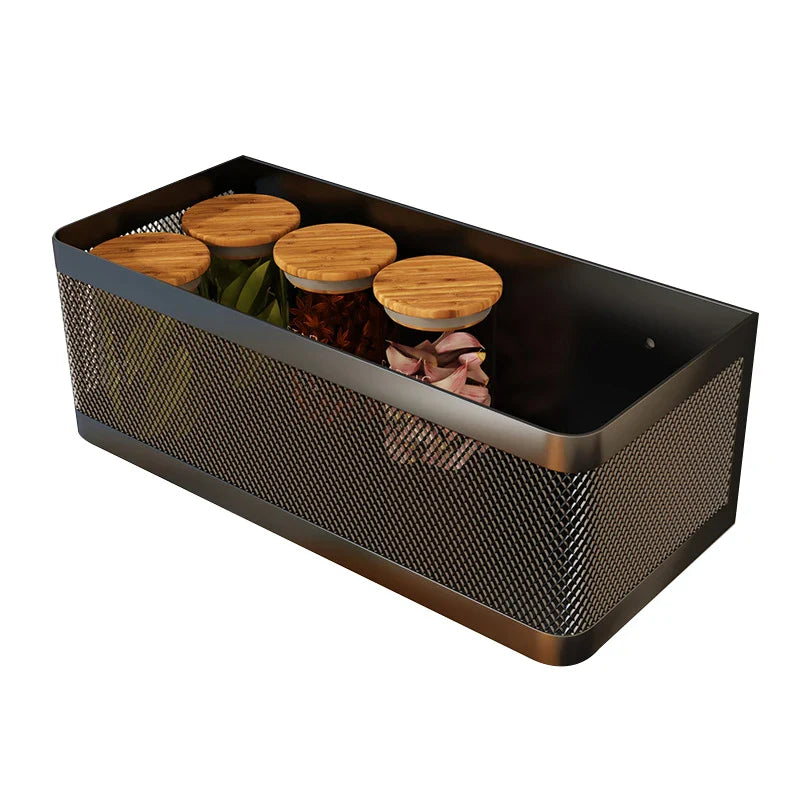 Carvallo FerroFix | Stark vidhäftning utan borrning | Rostfritt stål köksregal för kylskåp & metallytor