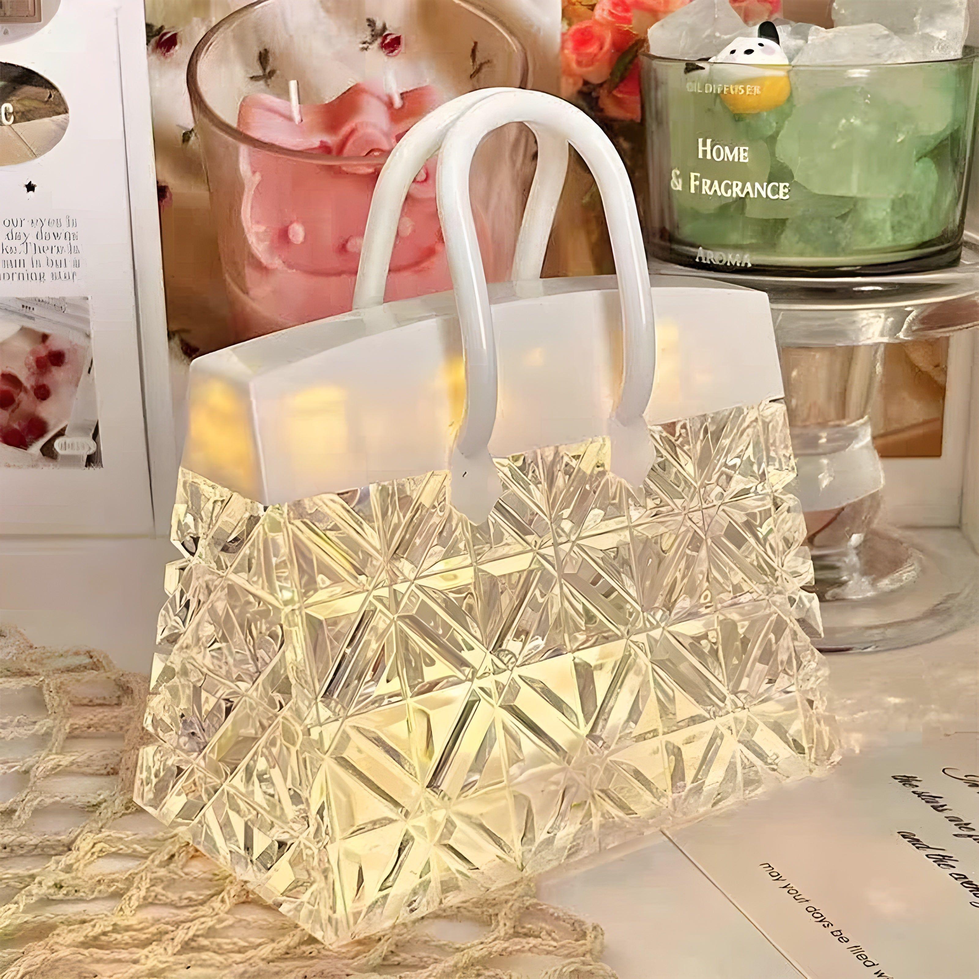 GemGlow Light - Kreativt LED-Mini-Kristall-Handväska-Nattljus