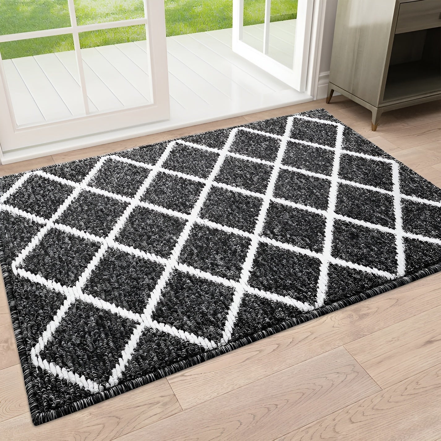 Randig entrématta - halkfri och smutsavvisande | Perfekt för inomhusbruk