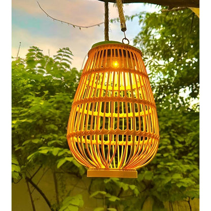 Rattan Light - Kreativ Rattan Solträdgårdsdekoration Lampa