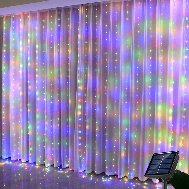 LumiGlow Solarbelysning | Vattentåliga LED-ljusslingor för utomhusdekoration