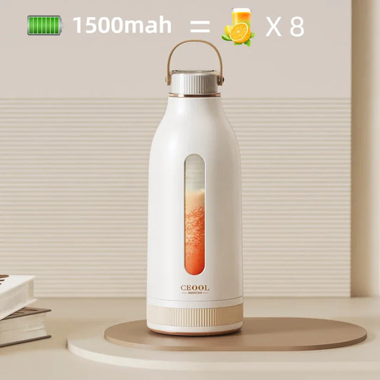 Carvallo Smoothie-Mixer JuicyGo Z05 | 400 ml | 18.000 o/min | 5-blades system | USB-laddning | BPA-fri