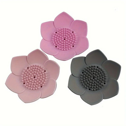 Carvallo LotusBloom | Halkfri &amp; Självvattenavledande | Silikon Tvålarhållare i Lotusdesign