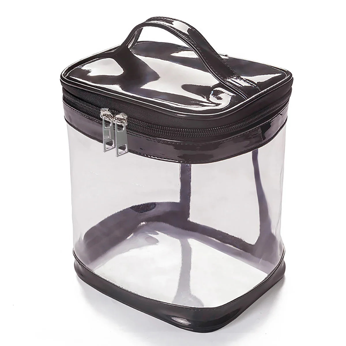 Carvallo Kosmetikväska Transparent | Vattentät & Bärbar | Necessär i PVC för resor & vardag