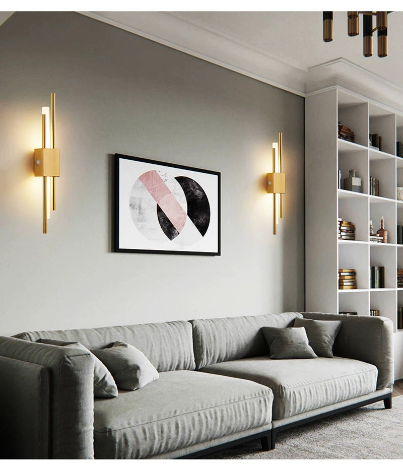 LED Staggered Trådlös Vägglampa – Usb Uppladdningsbar Inomhusbelysning för Modern Hembelysning