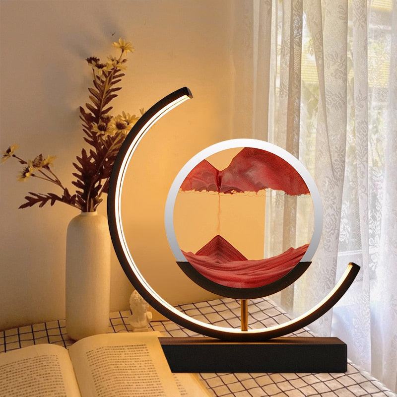 DuneGlow | Sandtimer Bordslampa