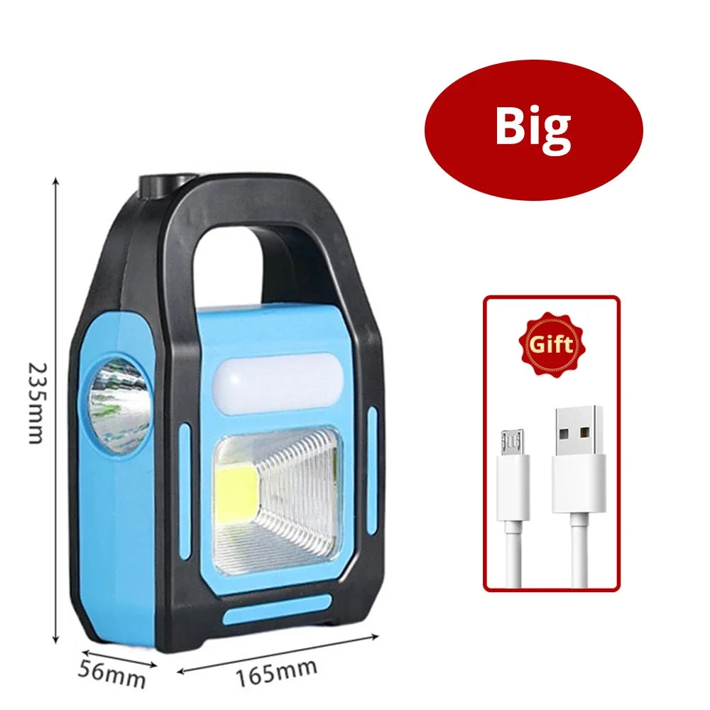 Carvallo LumaForce 3-i-1 | LED-Lampa &amp; Powerbank | Sol- &amp; USB-laddning | Vattentät &amp; Stötbeständig