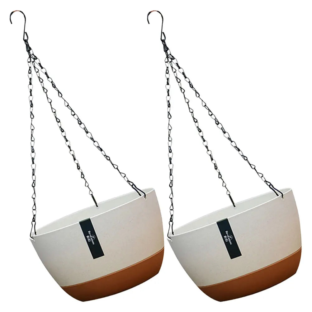 Carvallo Hängeblumentopf Set | Robust & Stilig | För Balkon, Trädgård & Inomhus