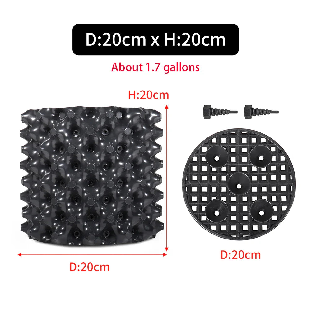 Carvallo Pro | Rotkontroll- & Uppdragskruka | För Bonsai, Träd & Buskar | Snabb rotväxt | PVC-skål