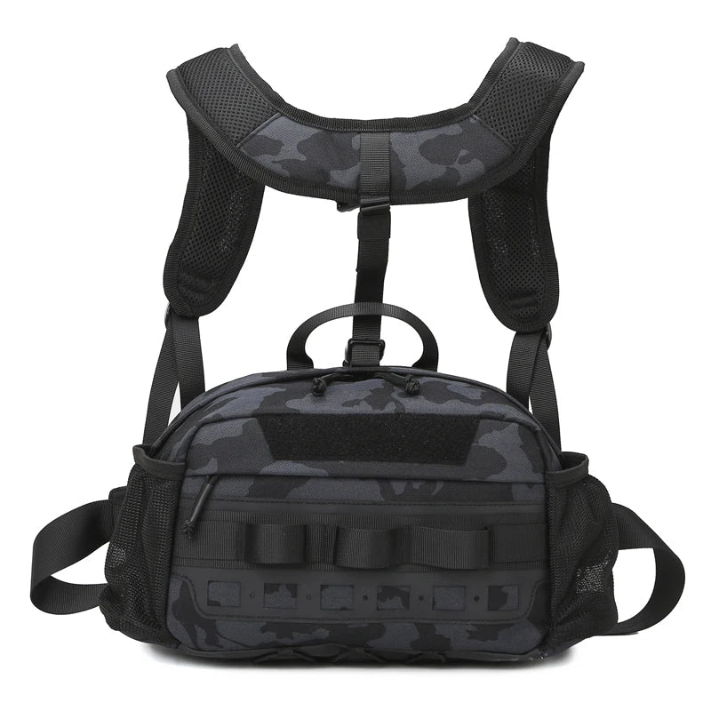 Carvallo Outdoor-Höftväska GearFlex Pro | 30 × 11 × 17 cm | Molle-system, flertalet fickor & bärkomfort | För fiske, vandring & camping