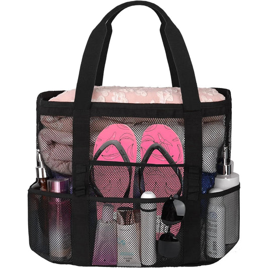 Carvallo Strandväska Dam XXL | Vattentät & Sandfri | 9 Fack | Ultralätt & Fällbar