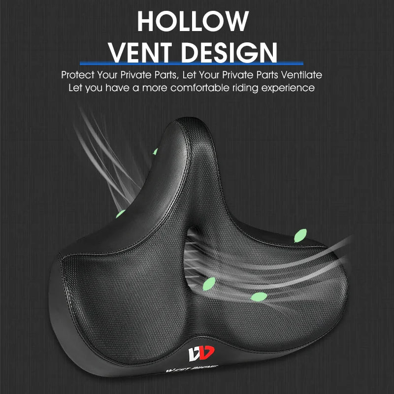Bred ergonomisk cykelsadel för MTB E-cykel och stadscykel komfort