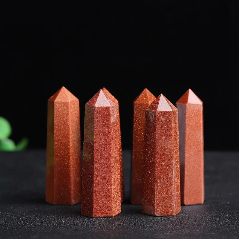 Carvallo-Obelisk Elaria | Natursten Heilsten | För Meditation & Reiki | 4–8 cm