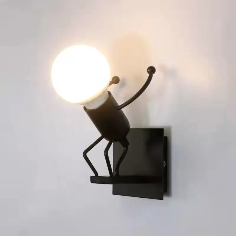 RobotLjus - Modern Vägglampa för Barnrum