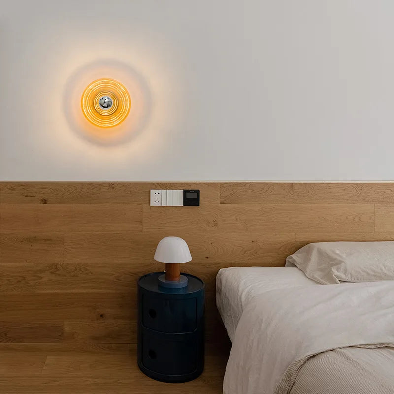 AquaGlow - Glas Vägglampa LED Vattengåvor Stämningsbelysning