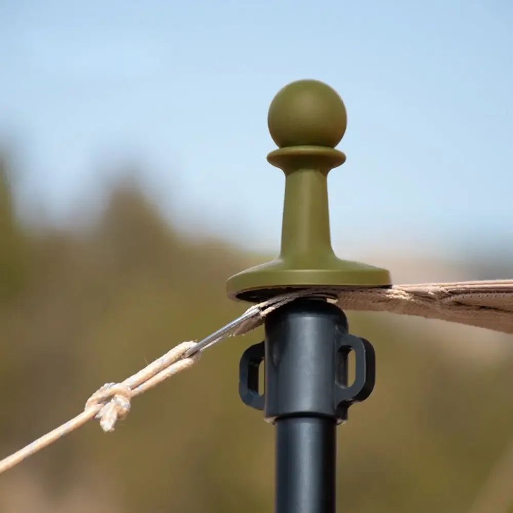 Carvallo Shield 4 Tältstänger-kåpa 4-pack | Åskskydd & Antistatisk | För camping, solsegel & utomhustält | Väderbeständig & flexibel