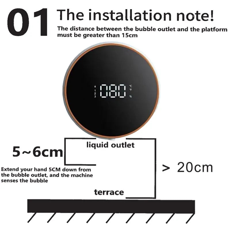 Carvallo – Stilig Automatisk Tvål dispenser med Beröringsfri Teknik