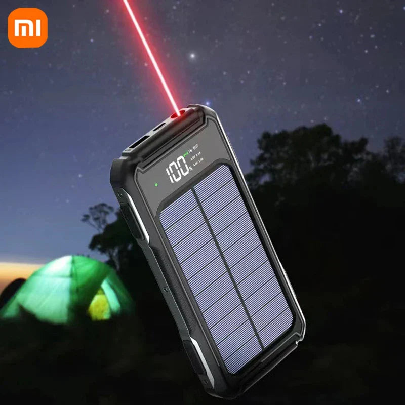 Carvallo Powerbank Voltora 200K | 200.000mAh | 4-i-1 Kabel | Snabbladdning & Nödbelysning | För iPhone & Samsung