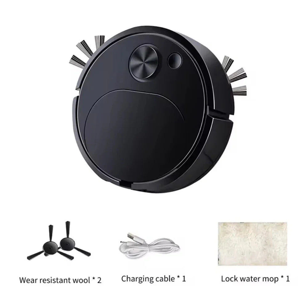 Carvallo ProMotion Smart Saugrobot 3-i-1 | 4000Pa effekt | Moppa, suga & feja | För mattor, kakel & djurhår