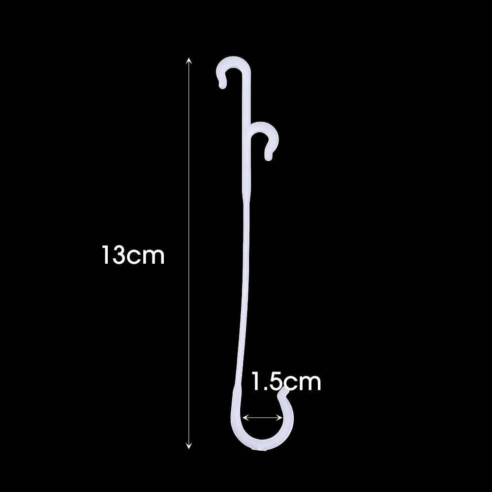 Carvallo J | Återanvändbara J-krokar för tomater och klätterväxter | 9,5 cm / 13 cm / 16 cm | 1–100 stycken | Växtstöd för klättringshjälp