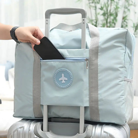 Carvallo Reise- & Aufbewahrungstasche | Faltbar & Trolley-kompatibel | Große Kapazität mit Zusatzfächern