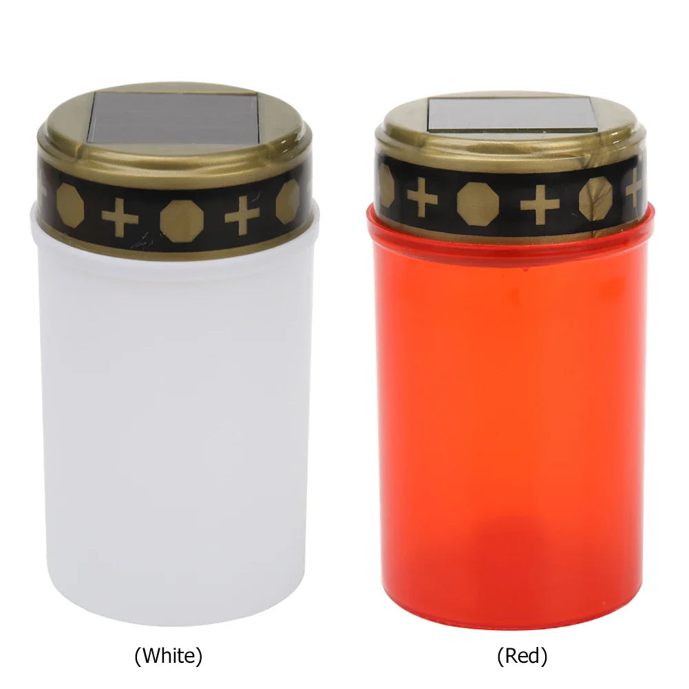 Carvallo Eternis Solar Grabbelys LED | Fladdrande ljuslook | Vattentät & Återladdningsbar | 12 cm Hög