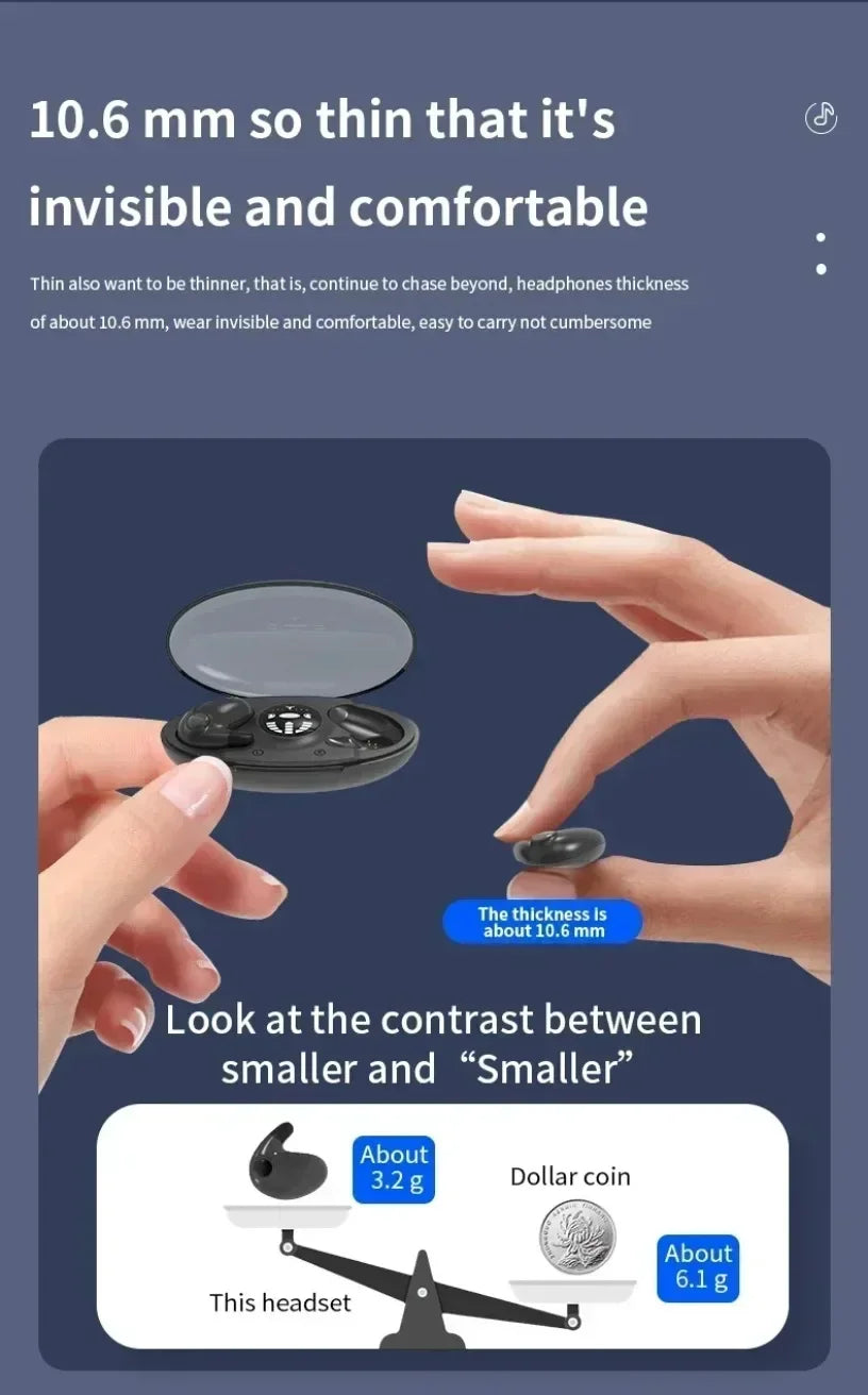 Royallure Bluetooth Hörlurar – ANC, IPX5 Svettresistenta, 24-Timmars Speltid