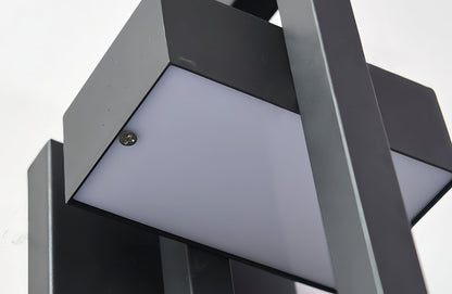 Marshall - Modern svart utomhusvägglampa med rostfritt stål
