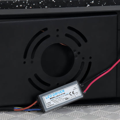 Raiden - Crystal IP65 Utomhus Vägglampa med Aluminiumkropp