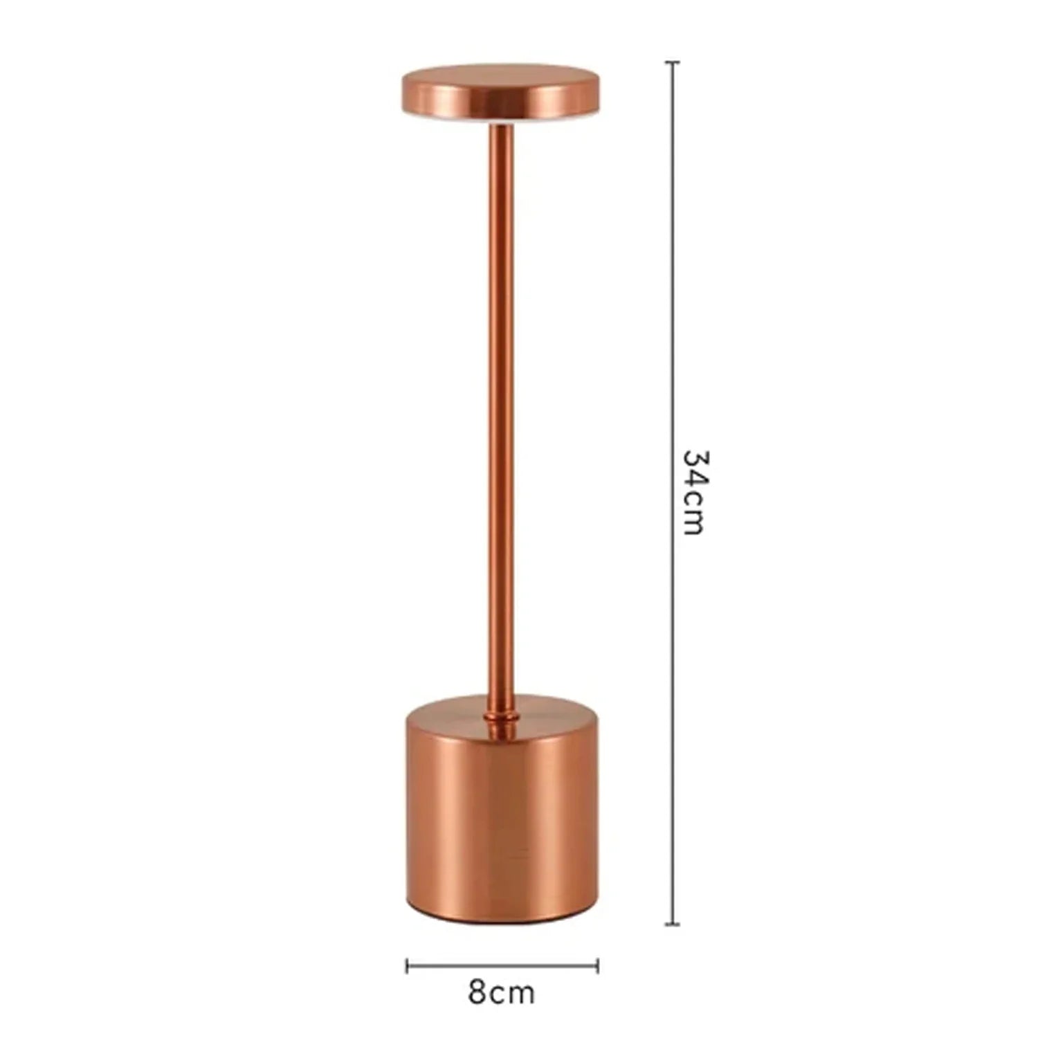 LumoTouch™ LED bordslampa | Trådlös &amp; Återuppladdningsbar | Touchsensor | 3-stegs dimmer | Modern aluminiumdesign