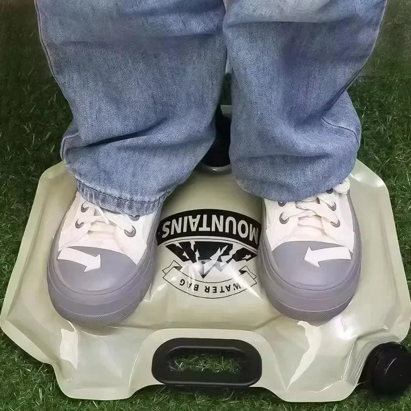 Carvallo Fällbar Vattentäkningsväska 8 L | Med handtag & hällpip | För camping, vandring & utomhus