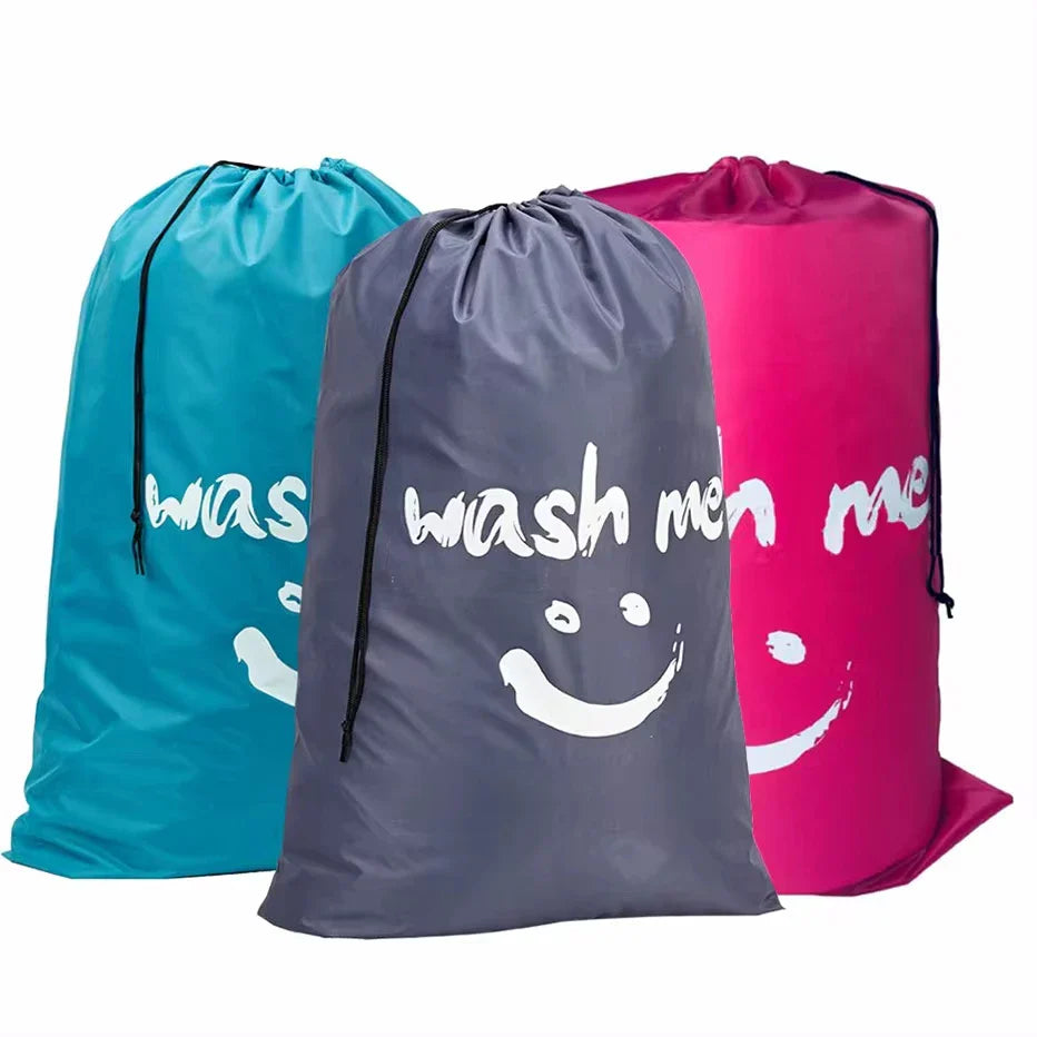 Carvallo tvättpåse | „Wash Me“-design | Stor &amp; rivtålig | För resor, studenter &amp; hemmet