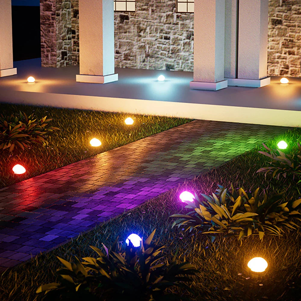 Carvallo Solar-Trädgårdslampa | 3 ljusfärger | Väderbeständig & intelligent | För stigar, rabatter & terrass