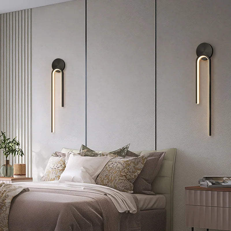 Limae Veya | Minimalistisk LED-vägglampa i nordisk stil för sovrum och badrum