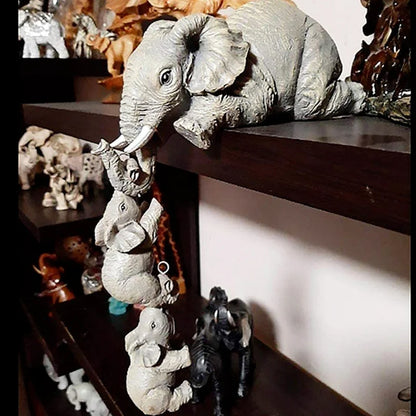 OllyLift – Elephants familj staty med symbolisk design och skulpturell charm