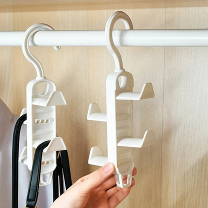Carvallo Multifunctional Hooks | Wall Hooks Made of Plastic | 3-fold &amp; 5 kg Load Capacity | Modern &amp; Space-Saving