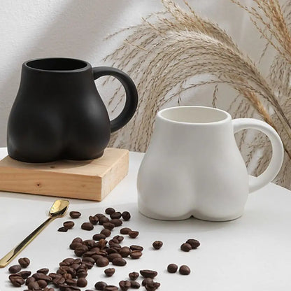 Kaffe Mugg Med Kvinnliga Rundningar