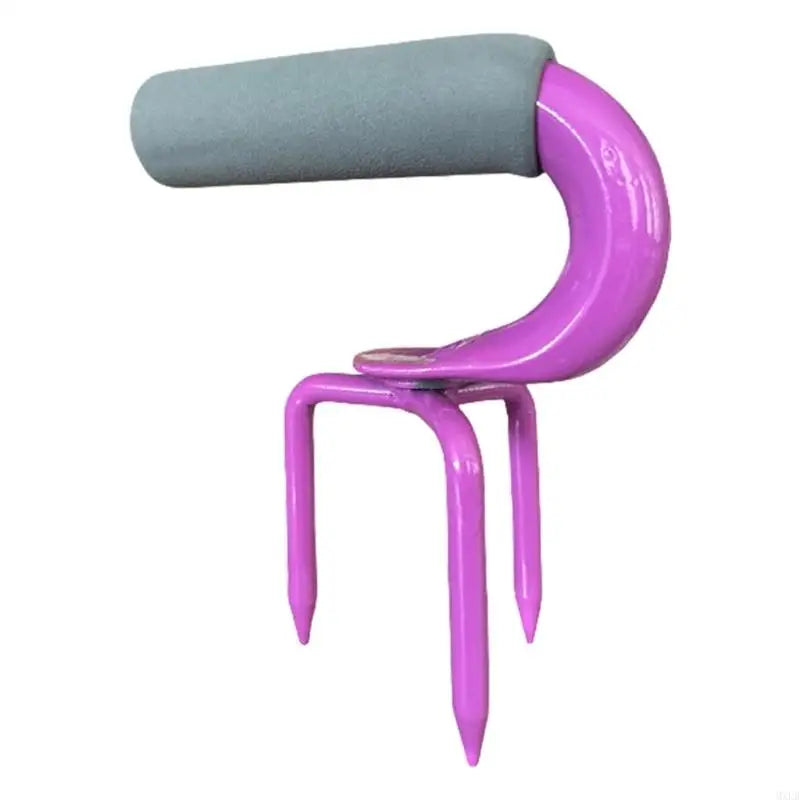 Carvallo ogräsborttagare av kolstål | Rostfri & ergonomisk | Handverktyg för jordbeluftning & trädgårdsskötsel | 17×13×8 cm