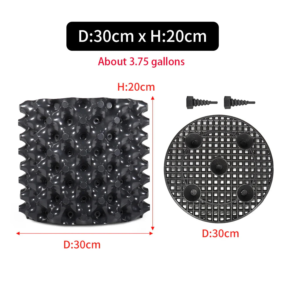 Carvallo Pro | Rotkontroll- & Uppdragskruka | För Bonsai, Träd & Buskar | Snabb rotväxt | PVC-skål