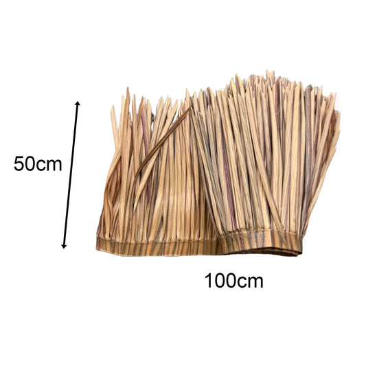 Carvallo Kunstig Palm Tak | UV-bestendig & værfast | 100×50 cm | Til DIY-tak, solskjermer, Tiki-barer & hagehus