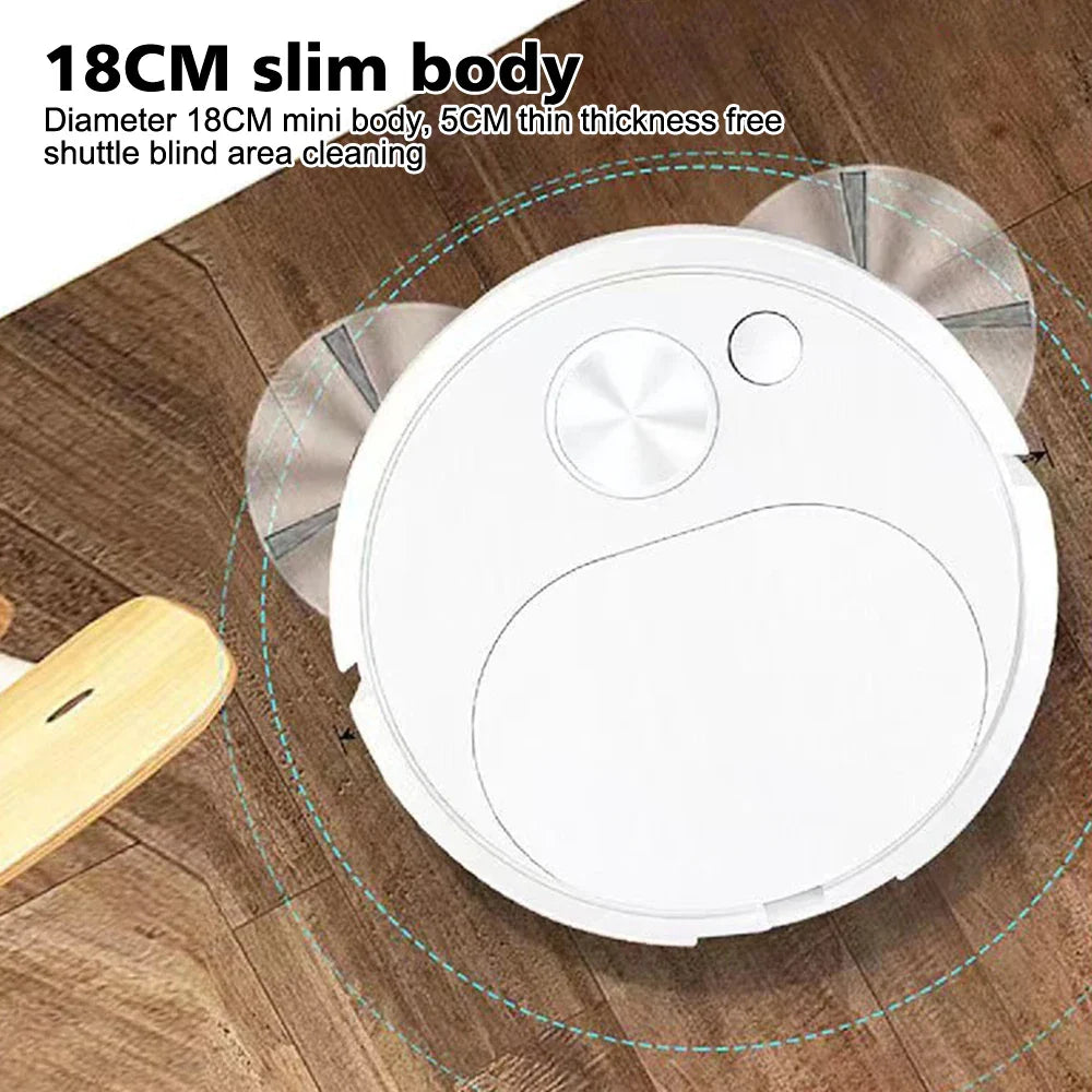 Carvallo ProMotion Smart Saugrobot 3-i-1 | 4000Pa effekt | Moppa, suga & feja | För mattor, kakel & djurhår