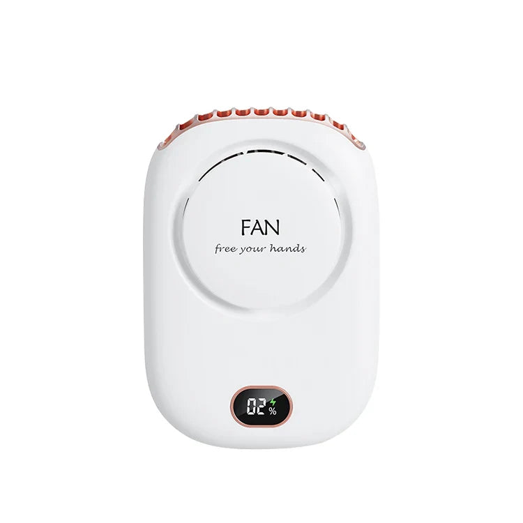 Carvallo Mini-fläkt | 3-stegs turbo | LED-display & batteri 2000 mAh | kompakt & uppladdningsbar